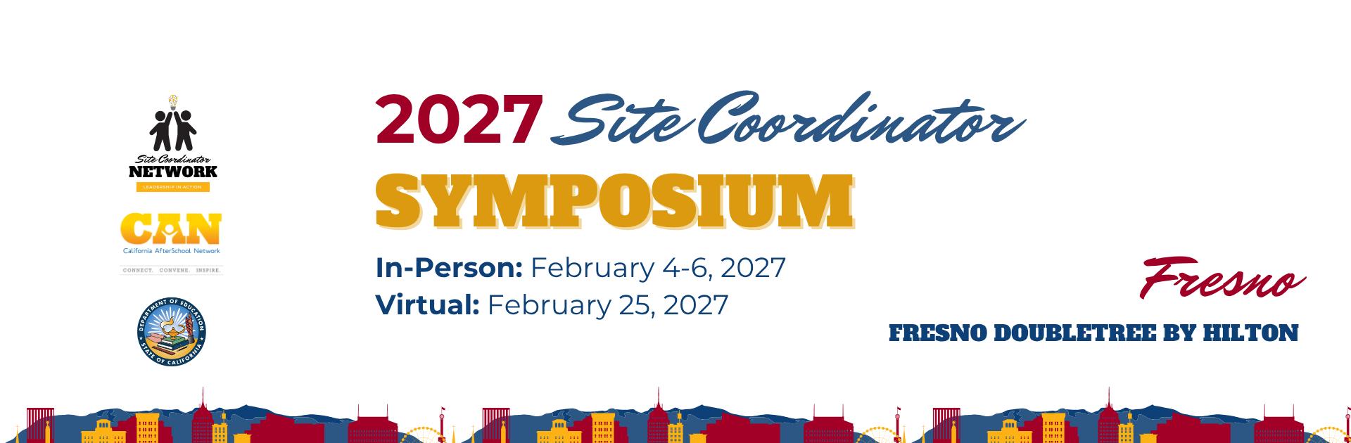 Save the Date for the 2027 Site Coordinator Symposium