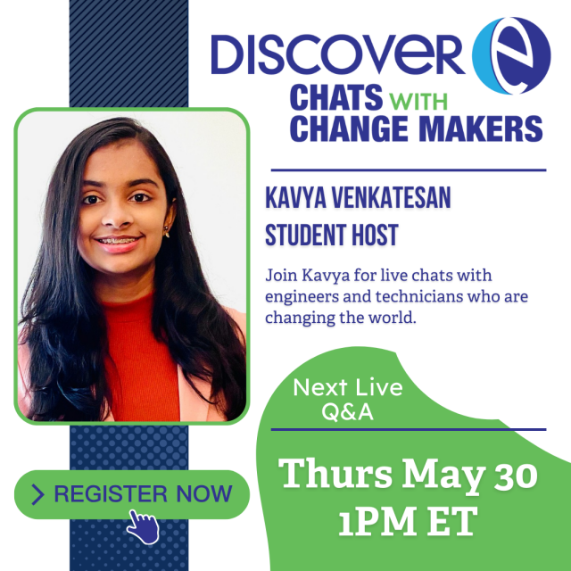 Discover Engineering's Chat with Change Makers flyer