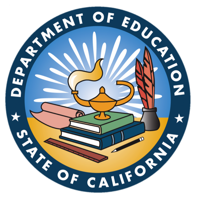 CA Dept. of Education logo. 