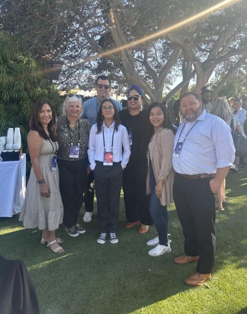 CA Million Girls Moonshot members with Kiana Lee, CA Flight Crew Mentor