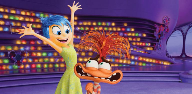 Screenshot of Joy and Anxiety from Inside Out 2